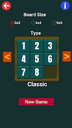 Puzzle 15 - Classical Sliding Puzzle Game