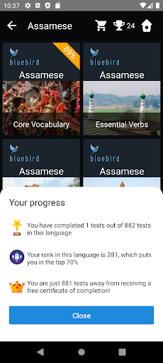Assamese Language Tests Screen 3