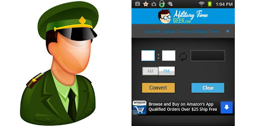 Military Time Converter +Chart