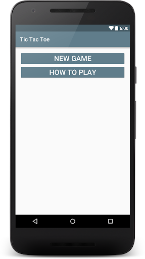 Android application Tic Tac Toe screenshort