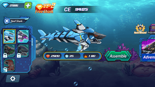 Mecha Shark: Sea monster MOD APK v1.23 Download [High ATK/Unlimited Money] 3