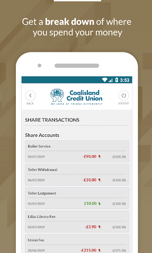 Coalisland Credit Union Screen 3
