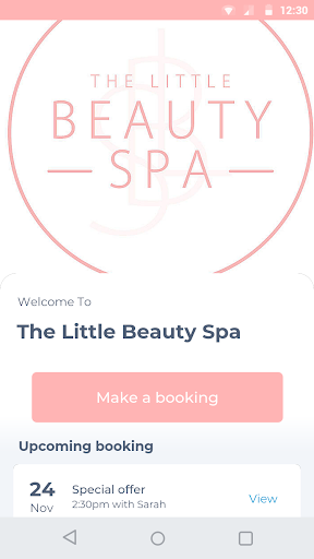 Android application The Little Beauty Spa screenshort