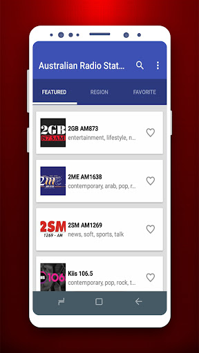 Australian Radio Stations Screen 2