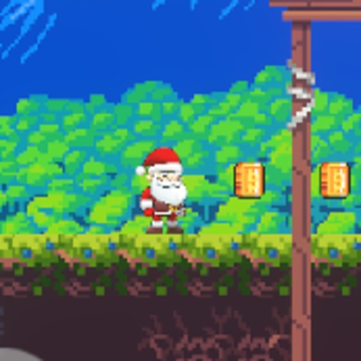 2d santa platformer logo