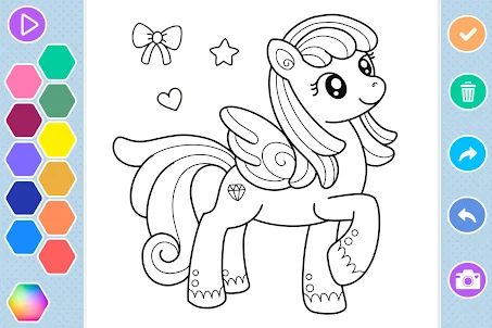 Pony Coloring Book: Horse Game