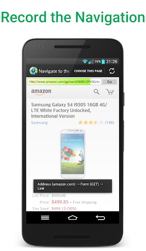 Web Alert (Website Monitor) Screen 2