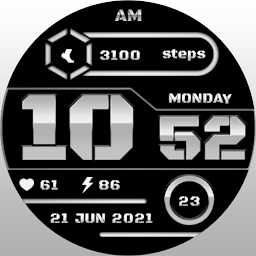 Icon image MJ069 White Digital Watch Face