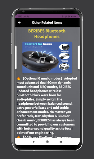 Android application Oneodio Headphones Guide screenshort