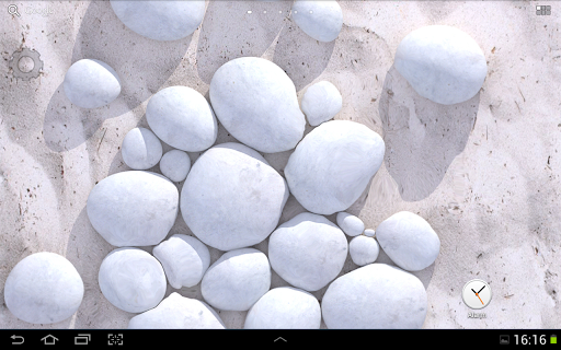White Pebble Live Wallpaper Screen 3