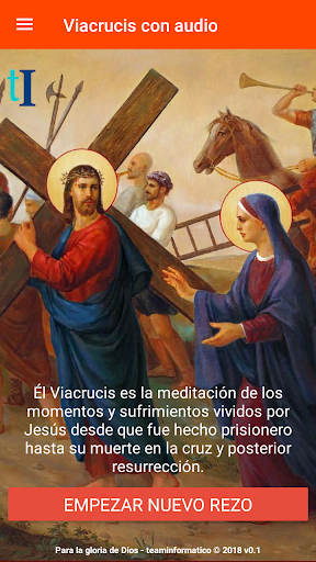 Android application El Santo Viacrucis con audio screenshort