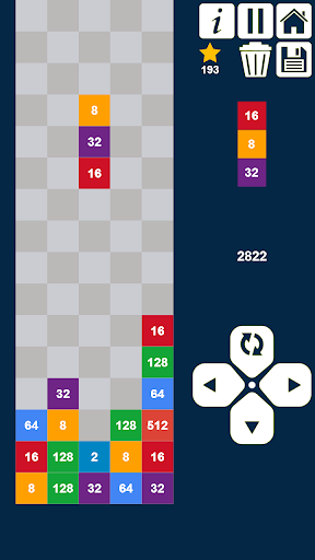 Télécharger Colonnes 2048: déposer et fusionner des nombres APK MOD (Astuce) screenshots 1