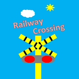 Railway crossing icon