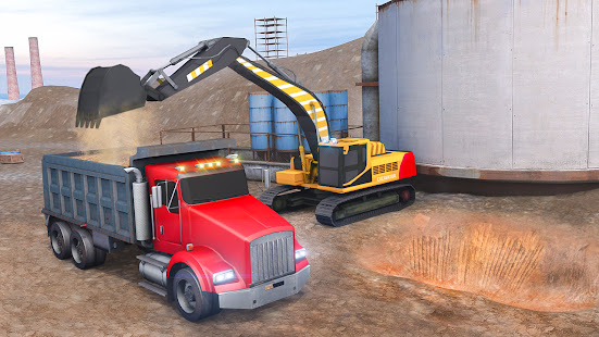 Excavator Crane Driving Simulator - Crane Games Varies with device screenshots 2