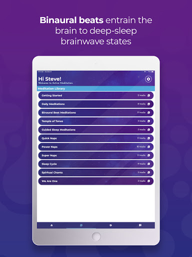 Screenshot of Active Meditation