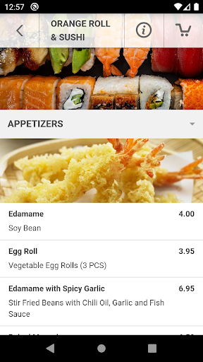 Orange Roll & Sushi Screen 3