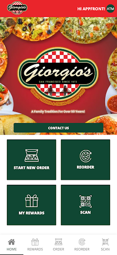 Android application Giorgio's Pizzeria screenshort