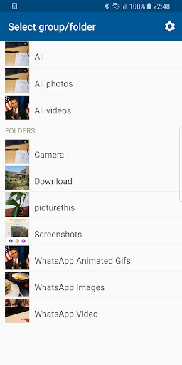 Android application SyncFolder Photos screenshort