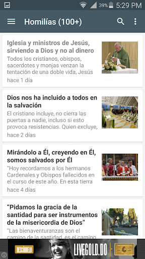 Misa del Papa Francisco Screen 2