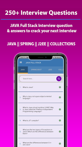 Android application Java Full Stack screenshort