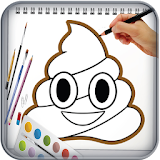 How to Draw the Poop Emoji icon