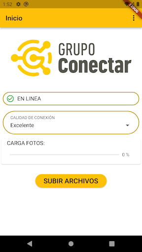 Android application Conectar Epec Uploader screenshort
