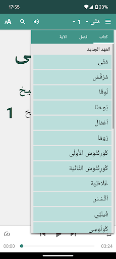 Tunisian Arabic New Testament Screen 2