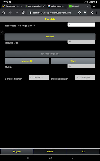 PianoCalc Screen 3