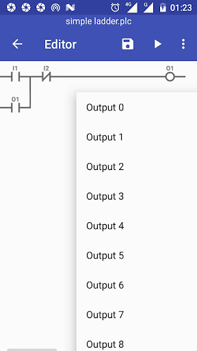 PLC Ladder Logic Simulator Screen 3
