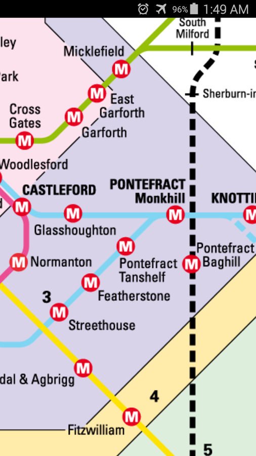 Android application Leeds Metro Map screenshort