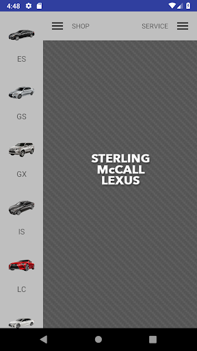 Android application Sterling McCall Lexus screenshort
