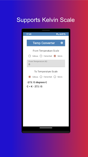 Temperature Converter Screen 2