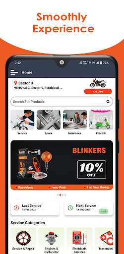 Smart Garage- Car/Bike Service Screenshot 1 - AppWisp.com