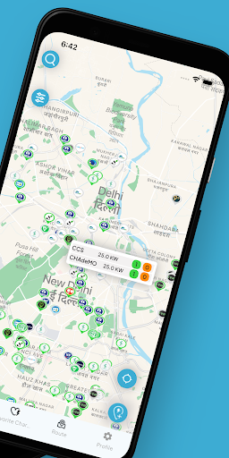 EVarc - EV Charging & Planner Screen 2