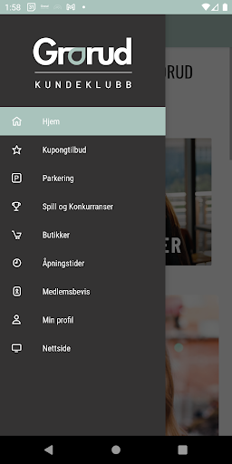 Android application Grorud Senter Kundeklubb screenshort