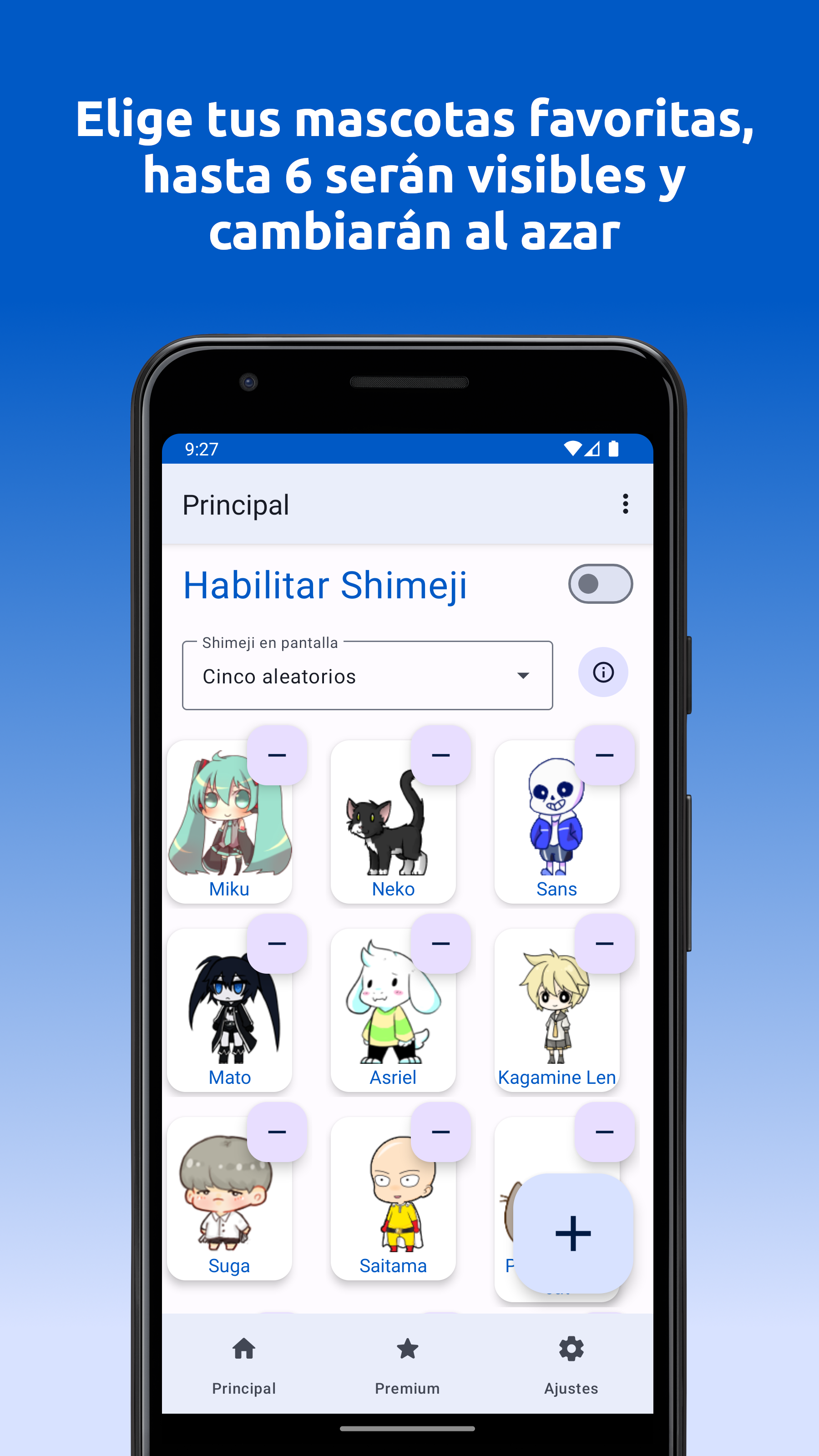 Mascotas virtuales - Adorables personajes de anime y videojuegos para personalizar tu teléfono