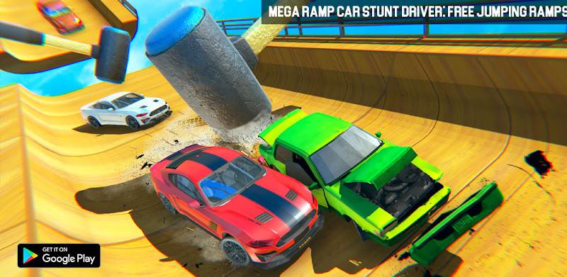 Mega Ramp Car Stunt Driver: Free Jumping Ramps