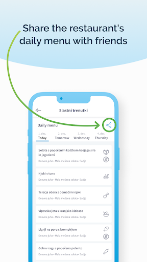 Student Meal App Screen 2