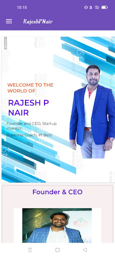 Android application Rajesh P Nair screenshort