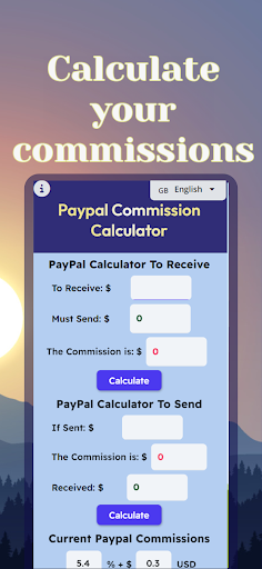 Android application Calculator for Paypal (fees) screenshort