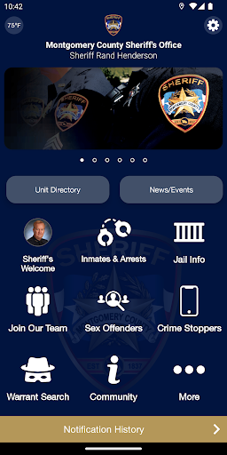 Android application Montgomery County, TX Sheriff screenshort