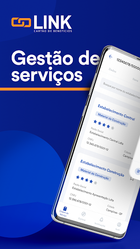 Android application Link Gestão de Serviços screenshort