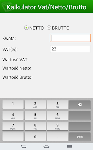 Kalkulator Netto Brutto Vat - Apps on Google Play