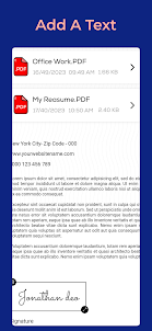 PDF Signature App, Fill Editor