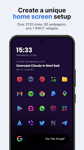 Android application Lena Icon Pack: Glyph Icons screenshort