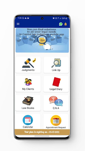 Android application Capital Law Judgment (CLJ) screenshort