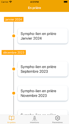 Android application Sympholien screenshort