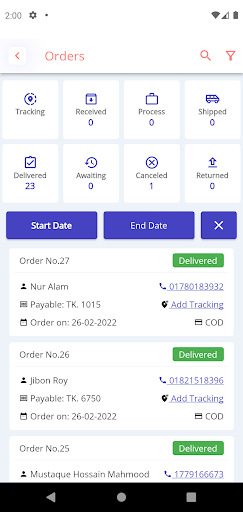 Mamtech Admin App Screen 3