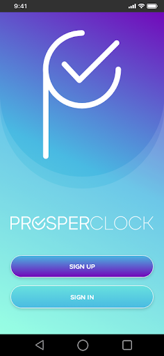 Android application Prosper Clock screenshort