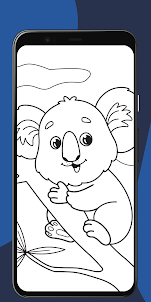 Blue Koala Coloring App